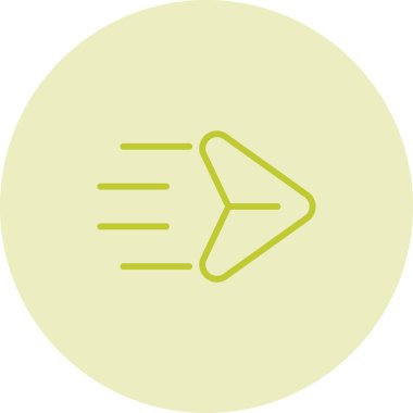 posta simgesi, vektör illüstrasyonu basit tasarım gönder