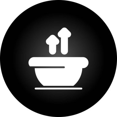 Çorba. Web simgesi basit tasarım