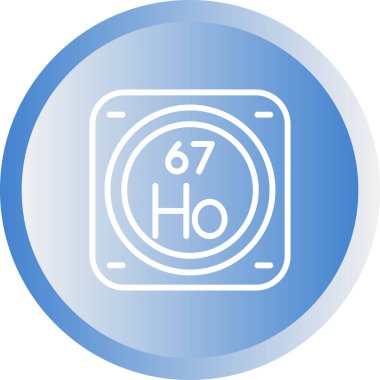 Kimyasal Element Web simgesi vektör çizimi