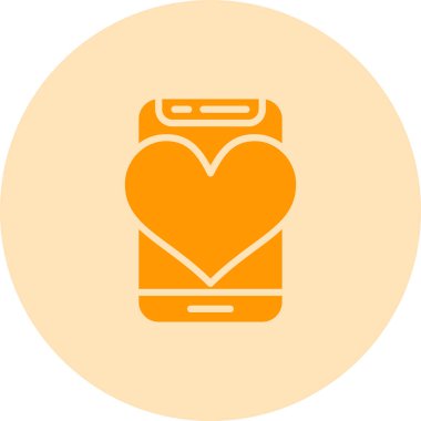 Duvar kağıdı akıllı telefon vektör ağ simgesini seviyorum