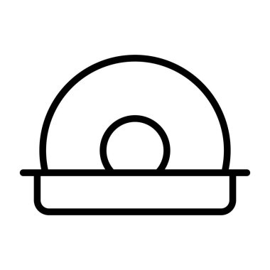 Cd Sürücüsü simgesi, vektör illüstrasyonu basit tasarım