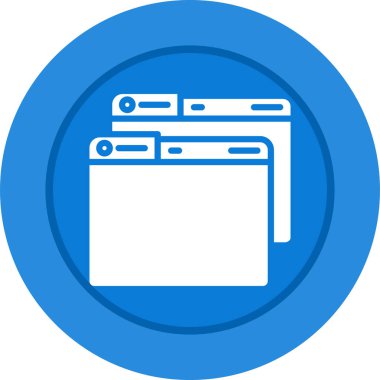 Windows web simgesi vektör çizimi 