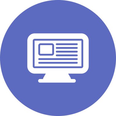 Bilgisayar web simge vektör çizim