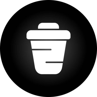 Geri dönüşüm kutusu simgesinin vektör çizimi 