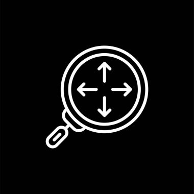 Arama loupe simgesi vektör illüstrasyonu