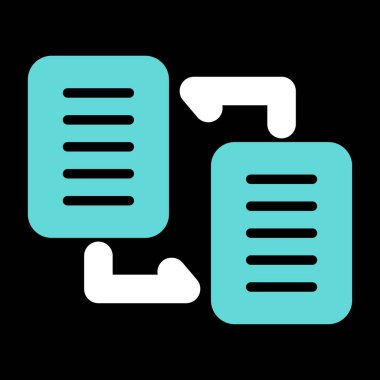 Belge Dağıtım web simgesi vektör illüstrasyonu