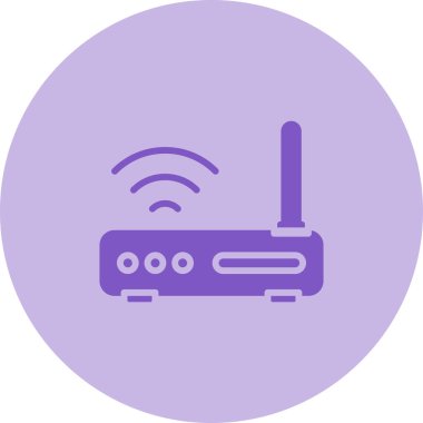 WiFi yönlendirici kutsal kişilerin resmi, vektör çizim     