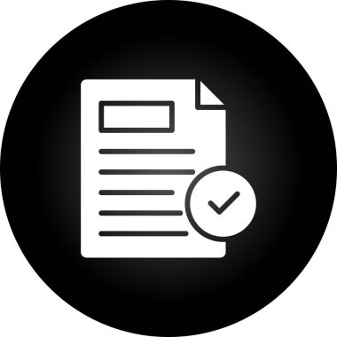  Kabullenme web simgesi vektör illüstrasyonu