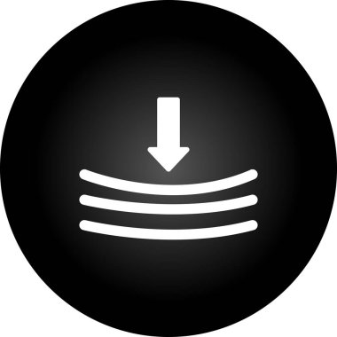  Rekabet baskısı simgesi. vektör illüstrasyonu