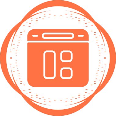 Gösterge paneli ikon vektör illüstrasyonu 