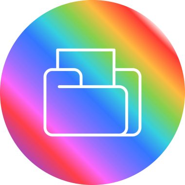 dosya dizini simgesi, vektör illüstrasyonu basit tasarım