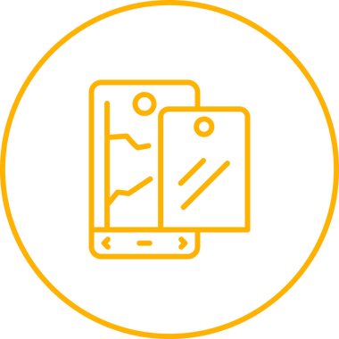 akıllı telefon simgesi, vektör illüstrasyonu basit tasarım