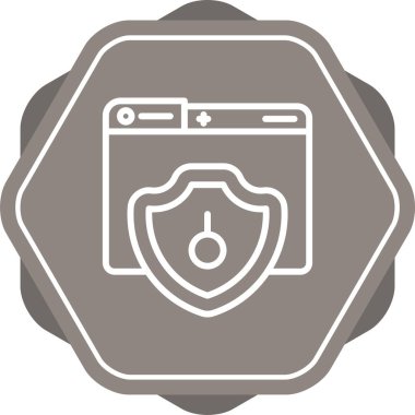 Güvenli vektör simgesi çizimi 