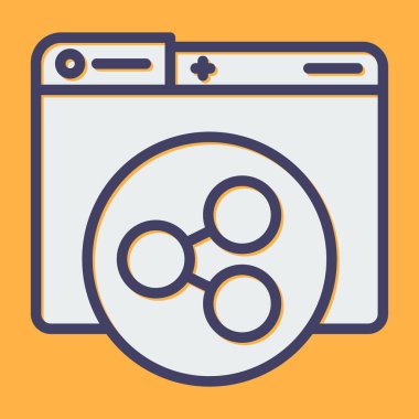 Web simgesini basit bir illüstrasyonla paylaş