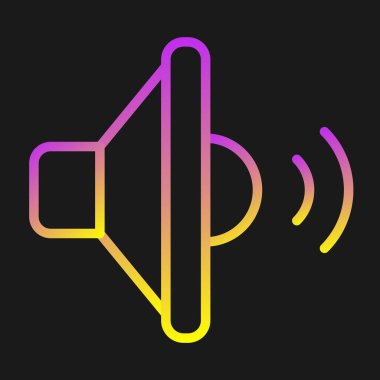 ses simgesi, vektör illüstrasyonu