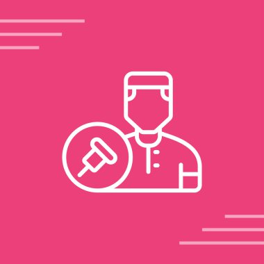 user icon, vector illustration simple design