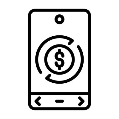 para değişimi simgesi, vektör illüstrasyonu 