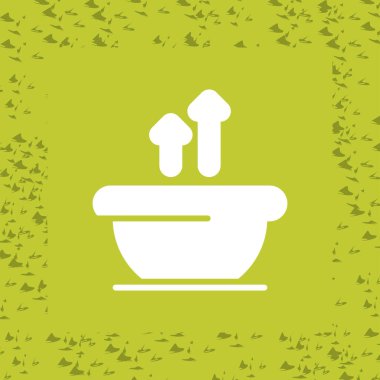 Çorba. Web simgesi basit tasarım