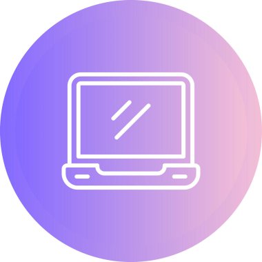 Bilgisayar. Web simgesi basit illüstrasyon