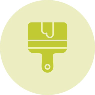 boya fırçası ikonu. Web basit illüstrasyonu