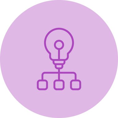 Bir fikrim var. Web simgesi basit illüstrasyon 