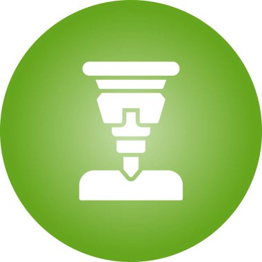 Kaya matkabı aracı simgesi, basit biçim