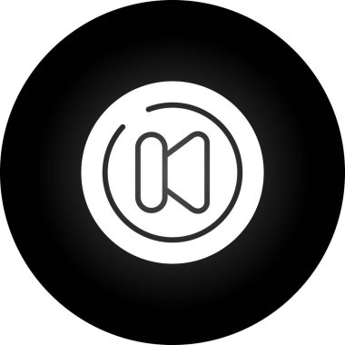 vektör web simgesi görüntüsü Önceki Parça düğmesi 