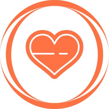 kalp simgesi işaret vektör illüstrasyonu 