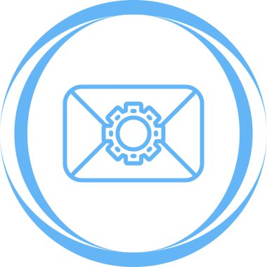 Zarf web simgesi, basit illüstrasyon