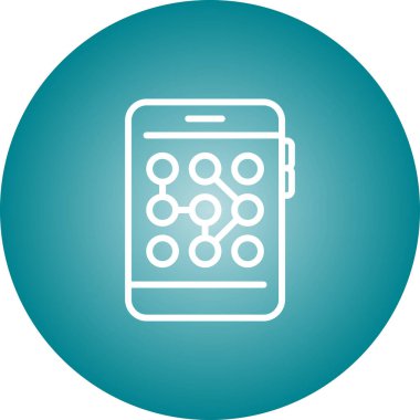 akıllı telefon web simgesi vektör çizimi 