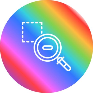 Köşedeki simgenin vektör illüstrasyonu