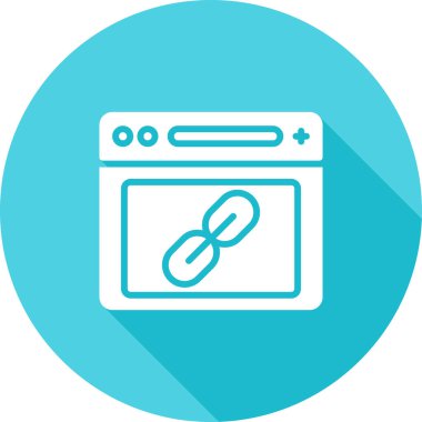 Tarayıcı web simgesi, basit illüstrasyon