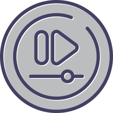 Video Hızlıca İleri Düğme vektör resimlemesiName