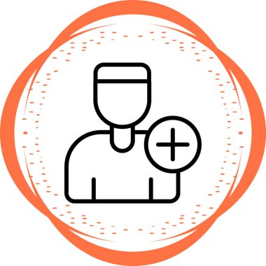 kullanıcı ekleme simgesi vektör illüstrasyonu 