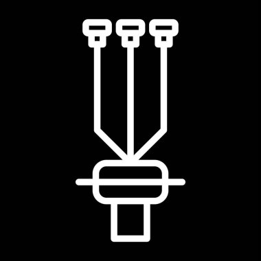 Kablo Sonlandırma Kit simgesi, vektör illüstrasyonu