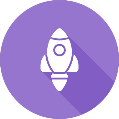 Roket yemeği. Web simgesi basit illüstrasyon 