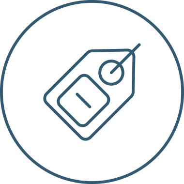 etiket web simgesi vektör illüstrasyonu 