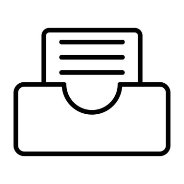 Giden Tabaka Web simgesi basit illüstrasyon