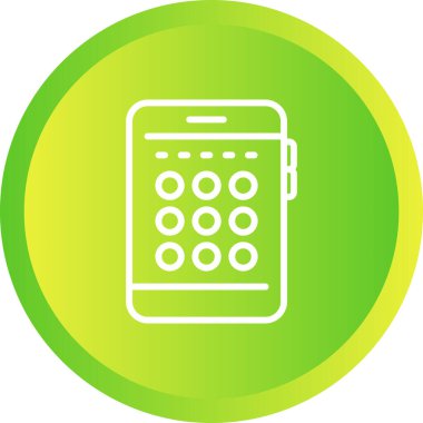 Pincode ağ simgesi, vektör illüstrasyonu 