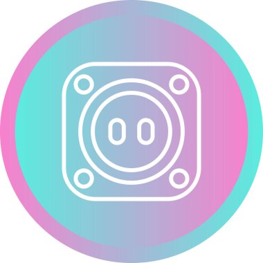 soket ağ simgesi vektör illüstrasyonu