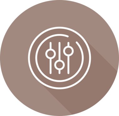 Eşitleyici modern simgenin vektör illüstrasyonu