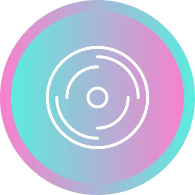 Disk modern simgesinin vektör illüstrasyonu