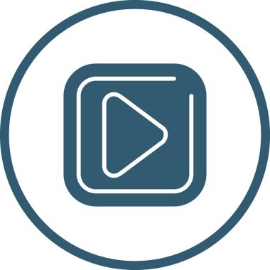 kare simgesi, vektör illüstrasyonunu çal