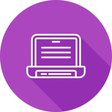 Bilgisayar. Web simgesi basit illüstrasyon