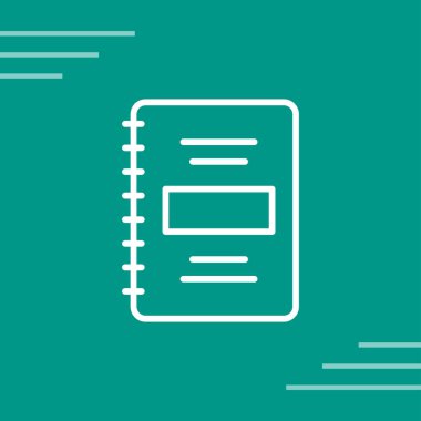 Not defteri web simge vektör çizim 