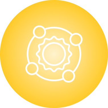 güneş web simgesi basit tasarım 