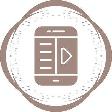 E-kitap okuyucu simgesi. Web simgesi basit illüstrasyon