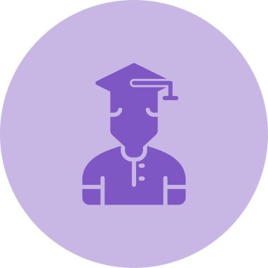 Student icon, vector illustration simple design