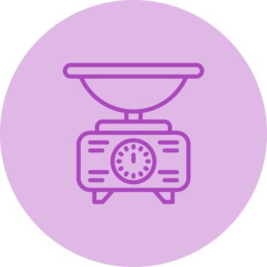 Ölçek simgesinin vektör illüstrasyonu 