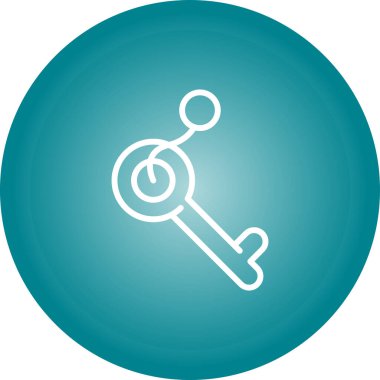 anahtar simgesi, vektör illüstrasyonu basit tasarım